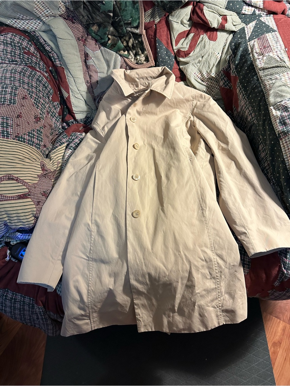 Michael Kors Tan Jacket with Pink Floral Lining
